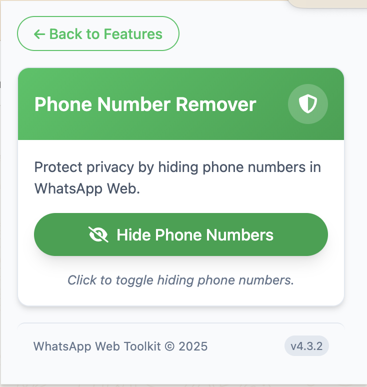 Phone Number Remover