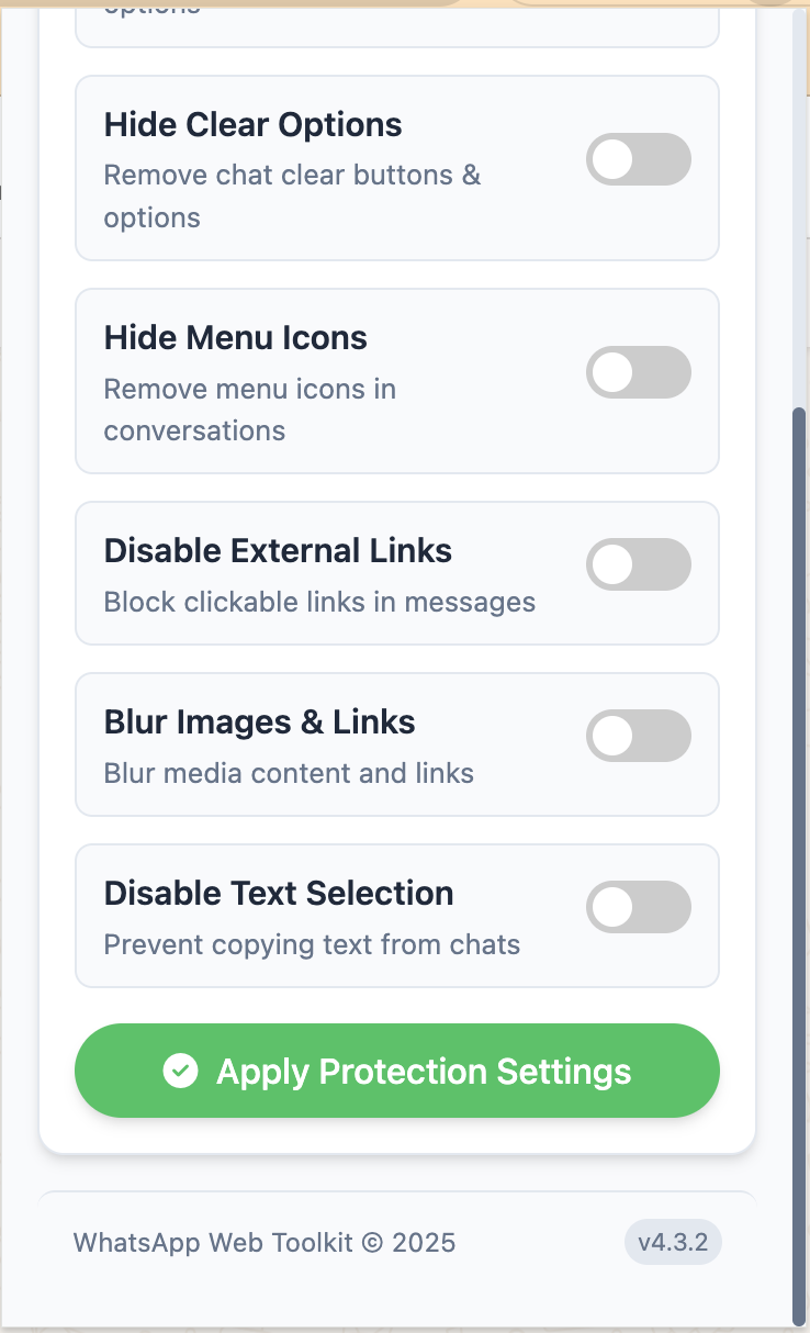Protection Toggles