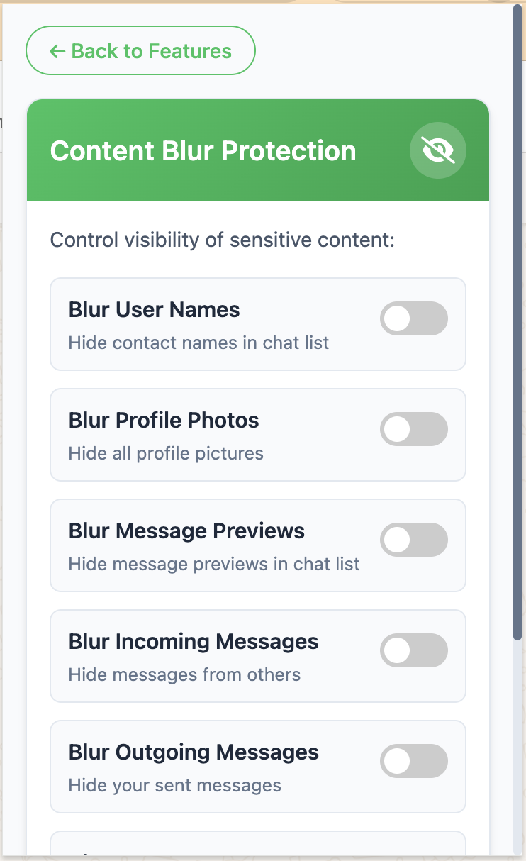 Content Blur